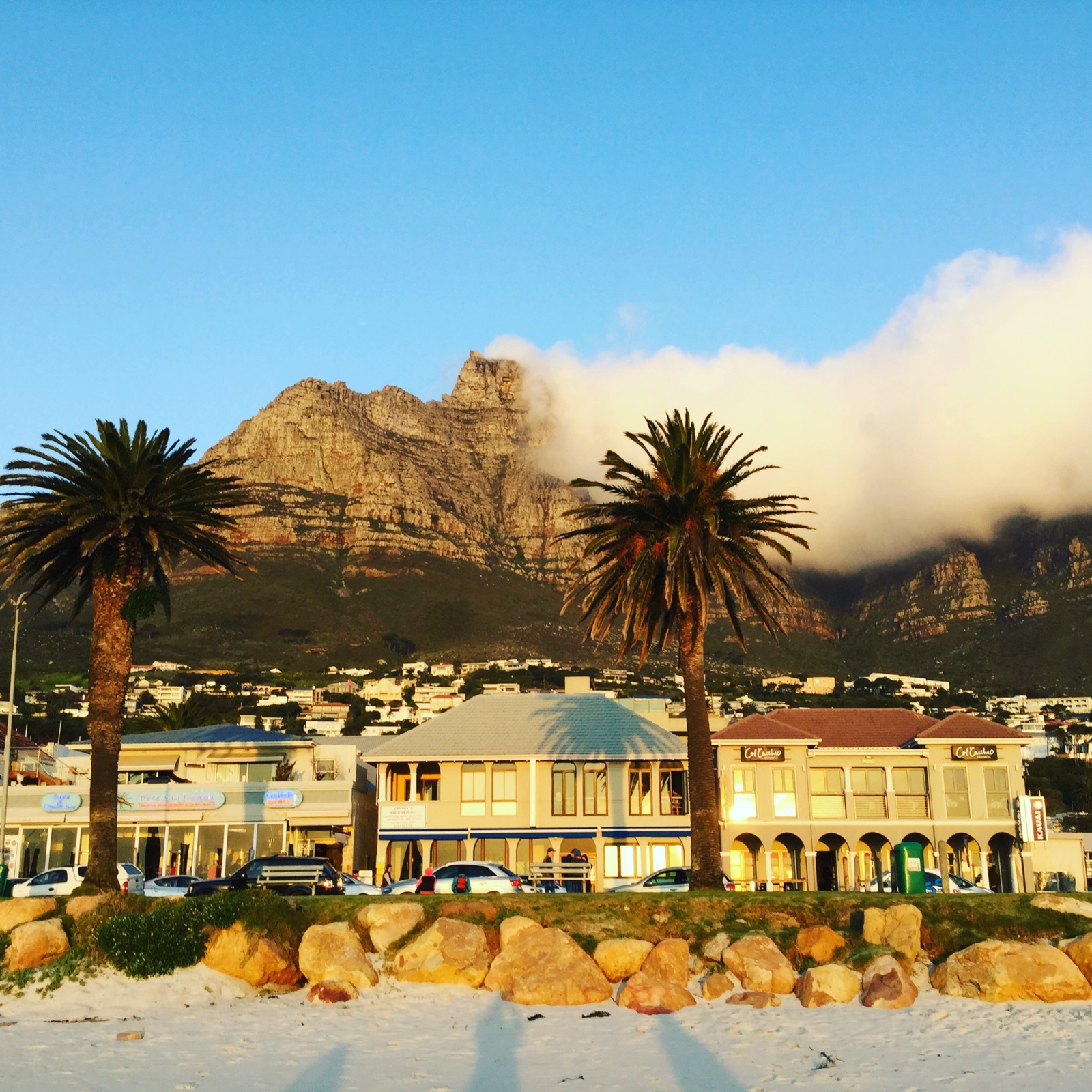Camps Bay et la chaîne des Douze Apôtres au Cap